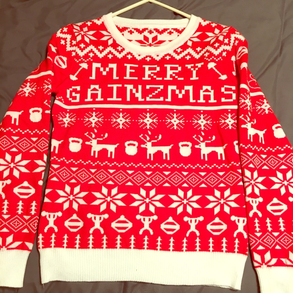 Merry Gainzmas Ugly Christmas sweater
